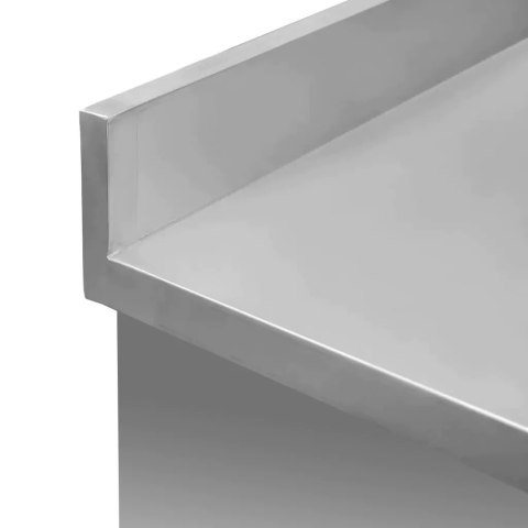 Stół roboczy z półką i szufladami 150x60x85 stal nierdzewna MTP001692