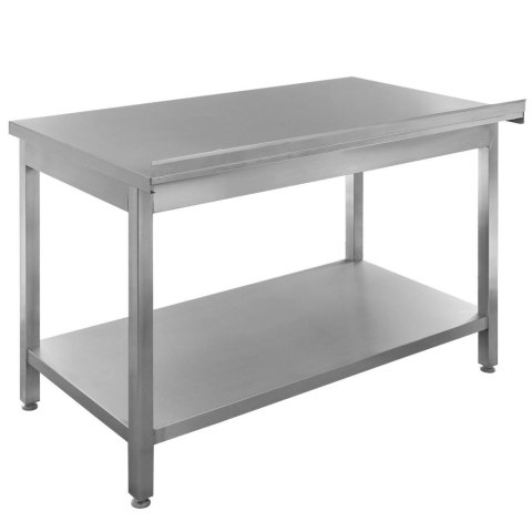 Stół roboczy spawany z półką 120x70x85 stal nierdzewna MTP003797