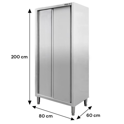 Profesjonalna Szafa Gastronomiczna Przelotowa 2-drzwiowa 100x60x200cm