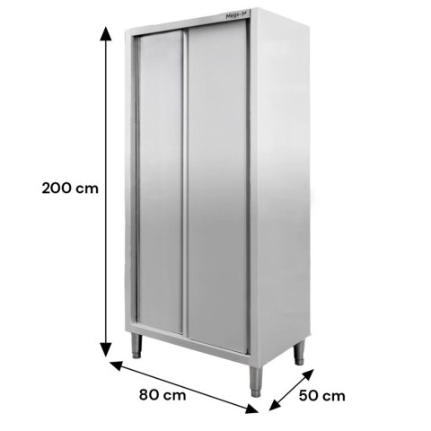 Profesjonalna Szafa Gastronomiczna Przelotowa 2-drzwiowa 80x50x200cm