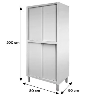 Profesjonalna Szafa Gastronomiczna Przelotowa 4-drzwiowa 80x50x200cm