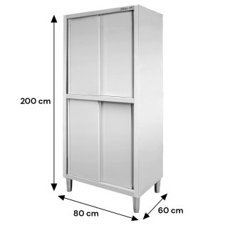 Profesjonalna Szafa Gastronomiczna Przelotowa 4-drzwiowa 80x60x200cm