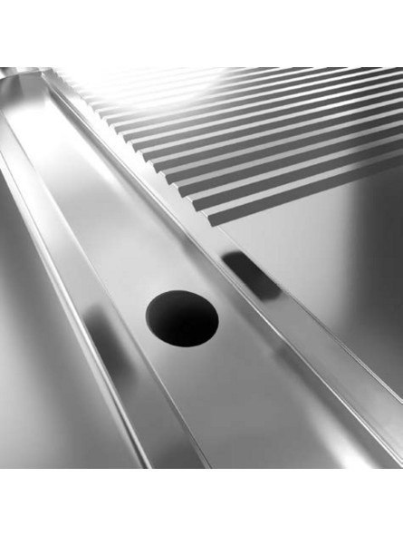 Płyta Grillowa Gazowa Chromowana Ryflowana 6 kW Olis 16130067