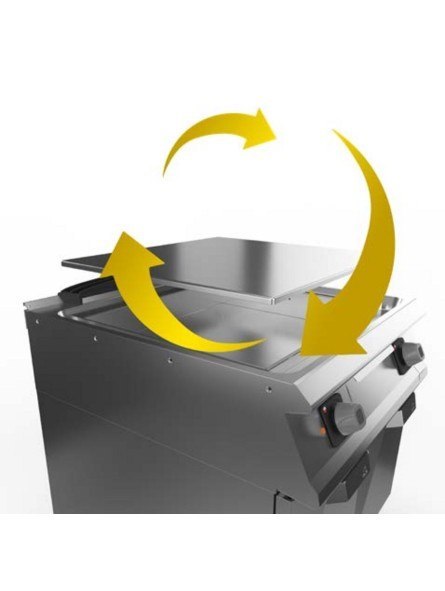 Płyta Grillowa Gazowa Chromowana Ryflowana 6 kW Olis 16130067