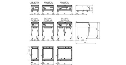 Płyta Grillowa Gazowa Gładka 6 kW Olis 16130061