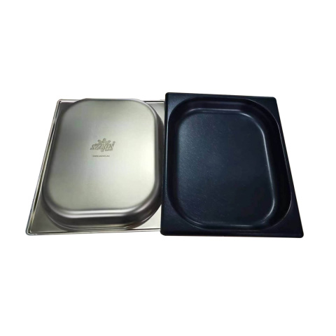 Pojemnik ze stali nierdzewnej non-stick GN 1/2 65mm Szron GN NS 12065