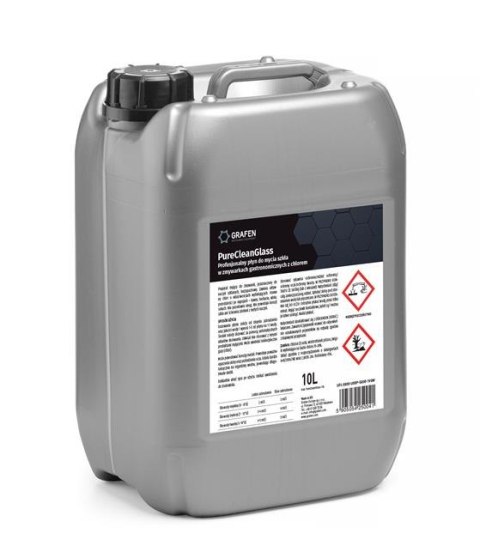 Płyn do Mycia Szkła w Zmywarkach Gastronomicznych z Chlorem PureCleanGlass 10L