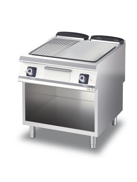 Płyta Grillowa Elektryczna 1/3 Ryflowana 2/3 Gładka 15 kW Olis 16120083