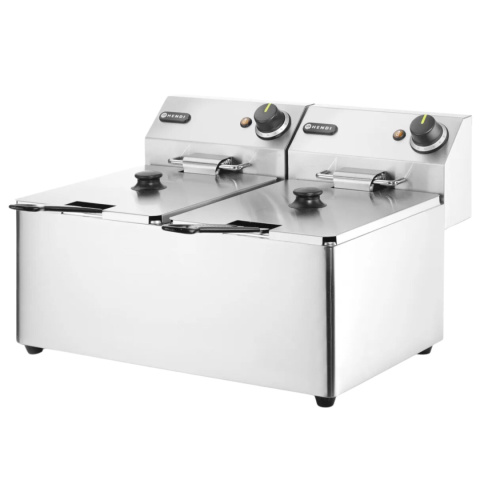 Frytownica Elektryczna Frytkownica Gastronomiczna 2x8L 7000W Hendi 205839