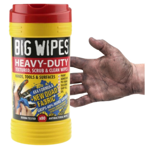 Ściereczki Czyszczące Gastronomiczne Big Wipes 200x300 Tuba 80 Sztuk