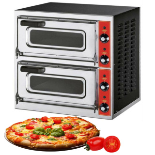 Piec do Pizzy GGF 2-Komorowy do Pizzy 40 cm 4400W 400V Stalgast 782120