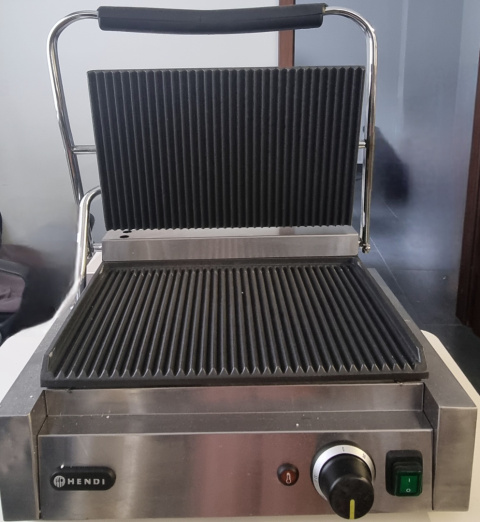 OUT Profesjonalny Grill Kontaktowy Panini Ryflowany 34x23 Hendi 263655