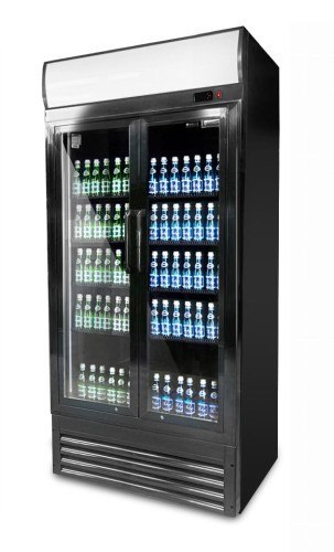 Szafa chłodnicza przeszklona RQ800H | 2-drzwiowa | drzwi skrzydłowe | 630 l