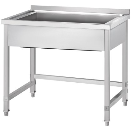 Stół Nierdzewny z Basenem 1-Komorowym 1000x600x850 300 Stalgast 671506