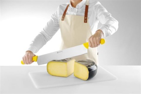 Nóż do Sera z Dwoma Uchwytami Żółty 655 mm Hendi 856413