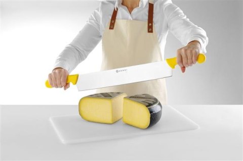 Nóż do Sera z Dwoma Uchwytami Żółty 655 mm Hendi 856413