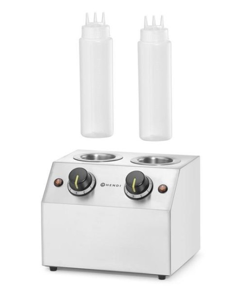 Podgrzewacz do Sosów Podwójny Hendi 1,3l 220-240V/400W 270x223x282mm