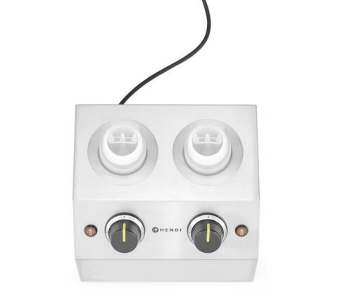 Podgrzewacz do Sosów Podwójny Hendi 1,3l 220-240V/400W 270x223x282mm