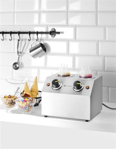 Podgrzewacz do Sosów Podwójny Hendi 1,3l 220-240V/400W 270x223x282mm
