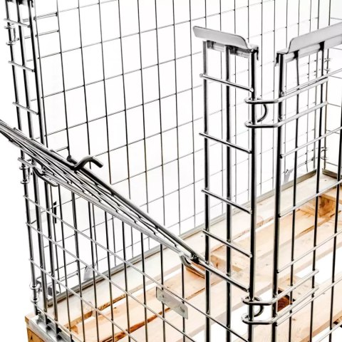 Gitterbox nadstawka na paletę 80x120 cm z klapą uchylną MTP001391