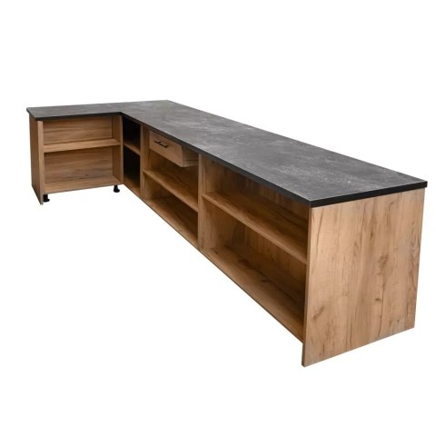 Lada sklepowa sprzedażowa dąb kraft 3600x600x870 mm MPP000216