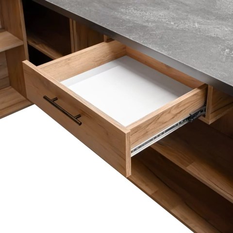 Lada sklepowa sprzedażowa dąb kraft 3600x600x870 mm MPP000216