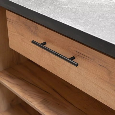 Lada sklepowa sprzedażowa dąb kraft 3600x600x870 mm MPP000216