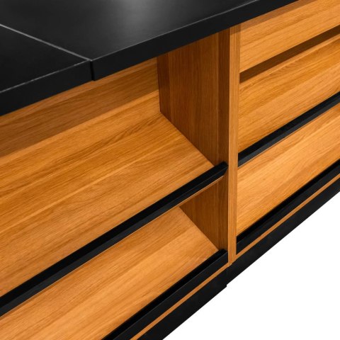 Lada sklepowa sprzedażowa dąb kraft 3600x600x870 mm MPP000216