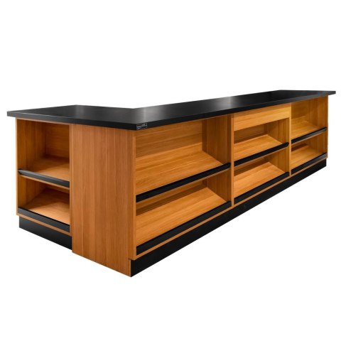 Lada sklepowa sprzedażowa dąb kraft 3600x600x870 mm MPP000216