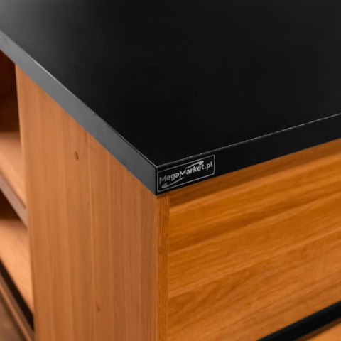 Lada sklepowa sprzedażowa dąb kraft 3600x600x870 mm MPP000216