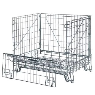 Pojemnik siatkowy gitterbox składany 114x84x98 cm kosz metalowy MTP001420