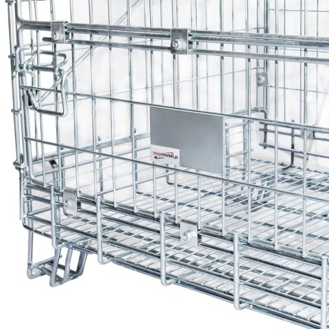 Pojemnik siatkowy gitterbox składany 114x84x98 cm kosz metalowy MTP001420