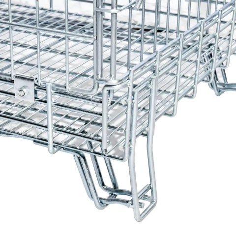 Pojemnik siatkowy gitterbox składany 114x84x98 cm kosz metalowy MTP001420