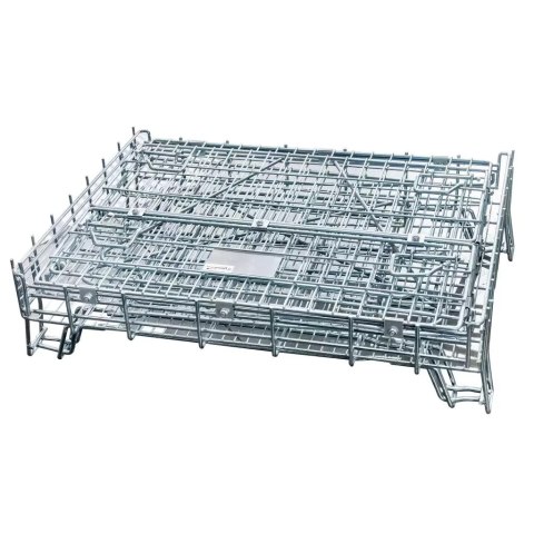 Pojemnik siatkowy gitterbox składany 114x84x98 cm kosz metalowy MTP001420