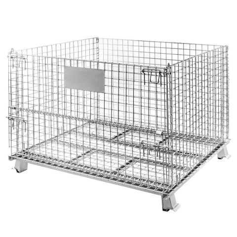 Pojemnik siatkowy gitterbox składany 120x100x89 cm kosz metalowy MTP001422