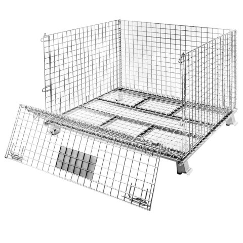 Pojemnik siatkowy gitterbox składany 120x100x89 cm kosz metalowy MTP001422