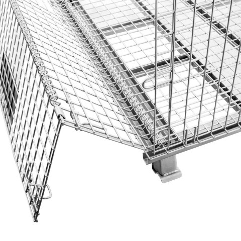 Pojemnik siatkowy gitterbox składany 120x100x89 cm kosz metalowy MTP001422
