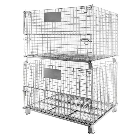 Pojemnik siatkowy gitterbox składany 120x100x89 cm kosz metalowy MTP001422