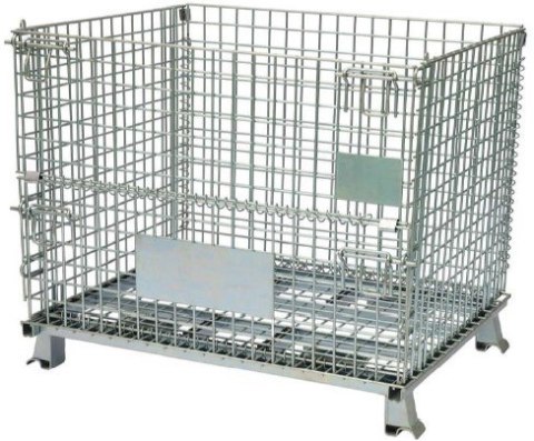 Pojemnik siatkowy gitterbox składany 120x100x89 cm kosz metalowy MTP001422