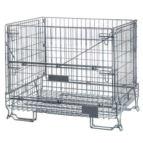 Pojemnik siatkowy gitterbox składany 120x90x102 cm kosz metalowy MTP001421