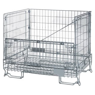 Pojemnik siatkowy gitterbox składany 120x90x102 cm kosz metalowy MTP001421