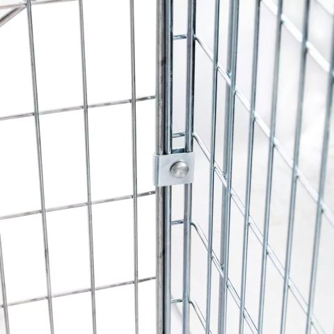 Pojemnik siatkowy gitterbox składany 120x90x102 cm kosz metalowy MTP001421