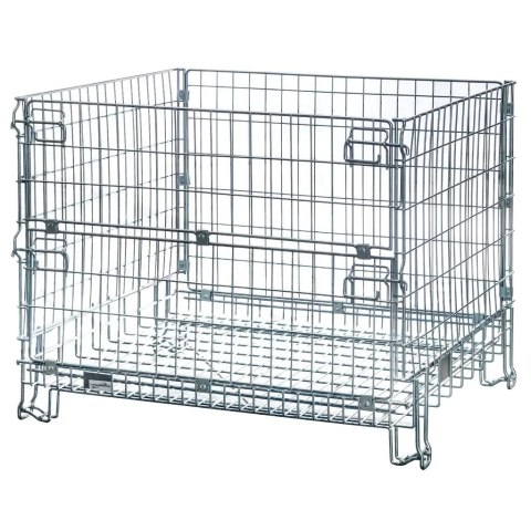 Pojemnik siatkowy gitterbox składany 125x105x98 cm kosz metalowy MTP001419