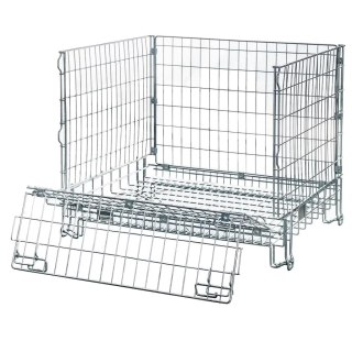 Pojemnik siatkowy gitterbox składany 125x105x98 cm kosz metalowy MTP001419
