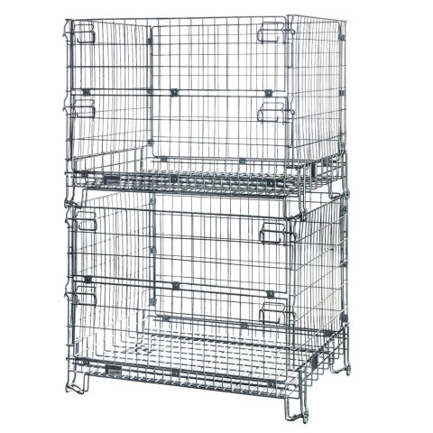 Pojemnik siatkowy gitterbox składany 125x105x98 cm kosz metalowy MTP001419