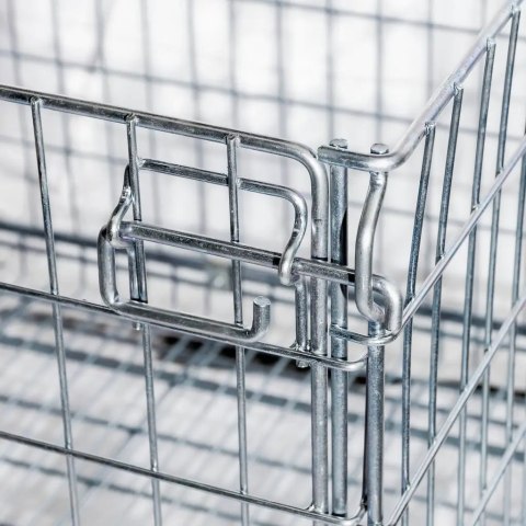 Pojemnik siatkowy gitterbox składany 125x105x98 cm kosz metalowy MTP001419