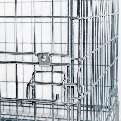 Pojemnik siatkowy gitterbox składany 125x105x98 cm kosz metalowy MTP001419