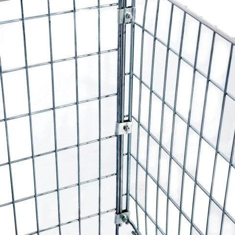 Pojemnik siatkowy gitterbox składany 125x105x98 cm kosz metalowy MTP001419