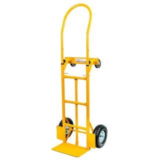 Wózek transportowy 2w1 rozkładany taczkowy 250kg żółty MPP000695
