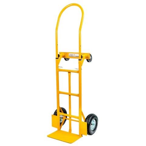 Wózek transportowy 2w1 rozkładany taczkowy 250kg żółty MPP000695